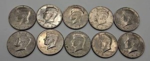 lot 71 image: Selection of Kennedy Half Dollars---Various Years, See pics