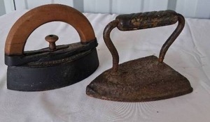 lot 83 image: Pair of Antique Sad Irons