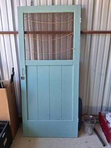 lot 108 image: Antique Wooden Screen Door