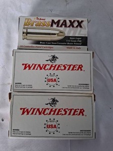 lot 115 image: 3 Boxes of 9mm Ammo--50 rounds per box