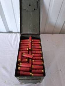 lot 120 image: Large Ammo Can Full of 12ga Shotgun Ammo---See pics