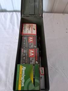 lot 121 image: Ammo Can Full of 410 Ammo--See pics