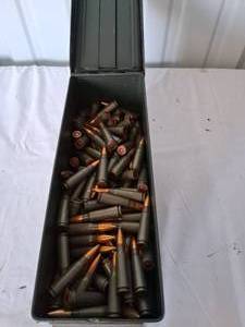 lot 127 image: Ammo Can Full of 7.62 Ammo---See pics