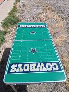 lot 147 image: Dallas Cowboys Fold Up Table--48x24