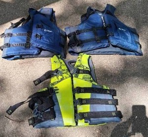 lot 168 image: 3 Adult Size Life Jackets