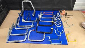 lot 36 image: Large Lot of Garage Wall Hooks & Hangers