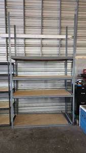 lot 41 image: Industrial Shelving Rack.  Measures 120 x 70 x 30  THIS SHELF MUST BE PICKED UP AFTER 4PM ON SATURDAY AUGUST 1ST