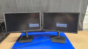lot 42 image: Lot of 2 Dell E2222HS Monitors