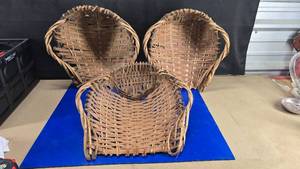 lot 45 image: SO COOL  Lot of 3 Vintage Korena Laborers Baskets