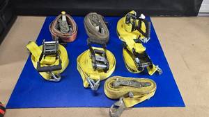 lot 48 image: Lot of 7 Heavy Duty Cargo Straps