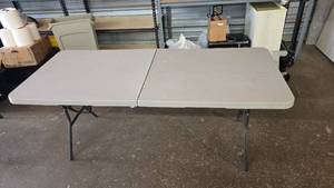 lot 73 image: Lifetime White 6 Folding Table