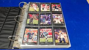lot 116 image: Large Binder w 2007 Topps Football Cards