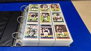 lot 123 image: Large Binder w Topps 2004 & 2006 Football Cards