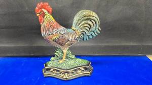 lot 133 image: Cast Iron Rooster Door Stop