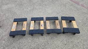 lot 158 image: Lot of 4 Haul Master 1,000 lb Capacity Rolling Movers Dolly