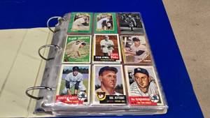 lot 219 image: Large Binder Full of Misc Baseball, Football & Hockey Cards