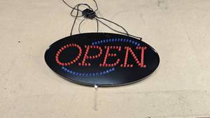 lot 276 image: Digital Hanging OPEN Sign