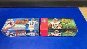 lot 279 image: 2 Boxes of Topps Football Cards.  Includes 2000 Topps Collection & 2002 Topps