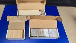 lot 285 image: 3 Boxes of Misc Baseball Cards.  Includes 1989 Donruss, 1990 Fleer & Modern Cards