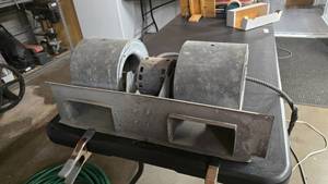 lot 294 image: Double Blower.  WORKS GREAT & HAS KEPT OUR WAREHOUSE COMFORTABLE FOR YEARS