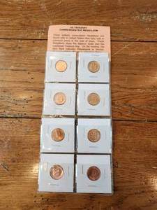 lot 79 image: U.S. Treasury commemorative medallion set