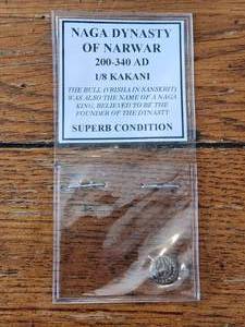 lot 99 image: NAGA Dynasty of Narwar 200-340 AD 18 Kakani - The Bull