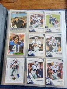 lot 61 image: Binder full of Dallas Cowboy football cards