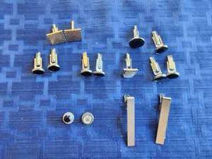 lot 96 image: Selection of cufflinks and tie clasp