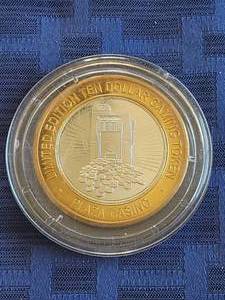 lot 134 image: Limited Edition $10 Dollar gaming token - Plaza hotel & casino - Las Vegas, Nevada