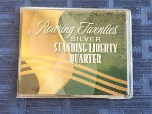 lot 169 image: Vintage Roaring Twenties Silver Standing Liberty Quarter - 1925 in collectors case with C.O.A