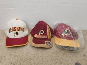 lot 176 image: Selection of 3 NFL Washington Redskins hats