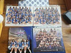 lot 125 image: Selection of Dallas Cowboys Cheerleaders team pictures with signatures