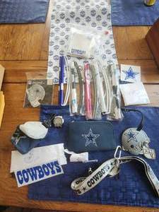 lot 112 image: Selection of Dallas Cowboys collectibles - a lot of stickers
