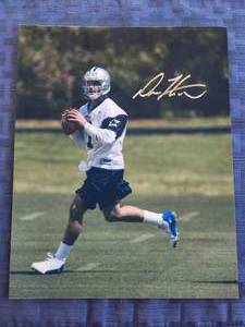 lot 155 image: 8x10 Dallas Cowboys #7 Drew Henson autographed picture with C.O.A