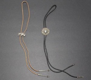 lot 46 image: 2 Vintage Bolo Ties