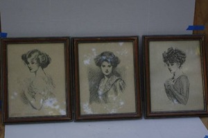 lot 52 image: 3 signed framed Prints
