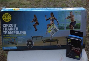 lot 73 image: NEW IN BOX Circuit Trainer Trampoline and mini ab ball
