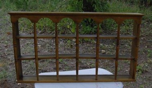 lot 76 image: Vintage multi-pane wooden window frame