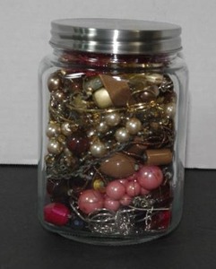 lot 86 image: Jar of Jewelry