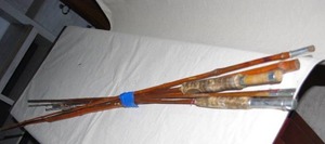 lot 123 image: Mid-Century Bamboo fishing rods