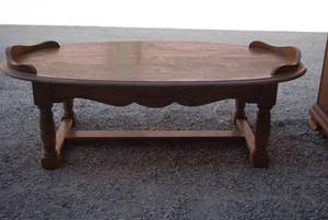 lot 161 image: Vintage coffee table (needs to be sanded)