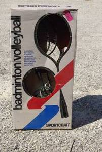 lot 167 image: Vintage old stock New in box Sportcraft Badminton Volleyball combination set box
