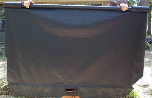 lot 136 image: Black retractable trunk cargo cover