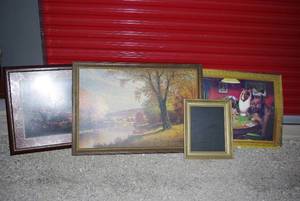lot 214 image: Vintage framed artwork