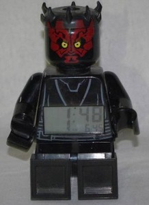 lot 268 image: LEGO Star Wars Darth Maul Minifigure Alarm Clock- Working