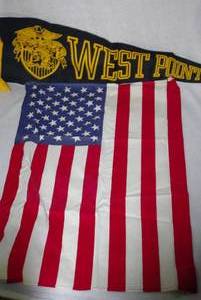 lot 272 image: Westpoint flag and American flag