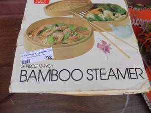 lot 92 image: Bamboo steamer