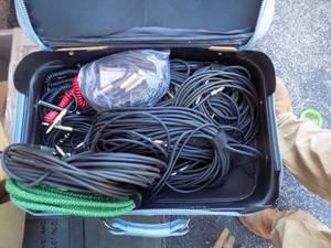 lot 93 image: Speaker, amp, mic cords
