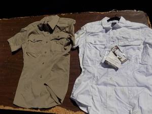 lot 120 image: 5.11 tactical shirts - white small, kaki small