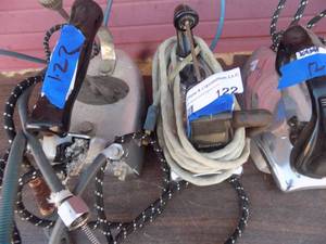 lot 122 image: vintage irons x 3 including American Beauty
